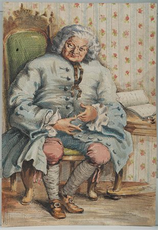 Scuola veneta del XVIII secolo Gentiluomo seduto allo scrittoio