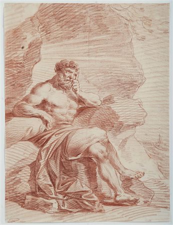 Scuola della fine del XVIII secolo Ercole a riposo