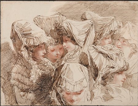 Gandolfi Mauro, Studio di testine femminili