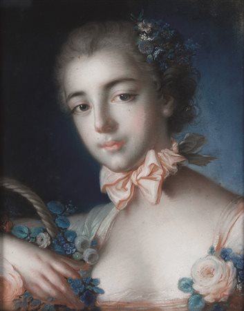 Boucher François copia da, Ritratto di gentildonna in veste di Flora
