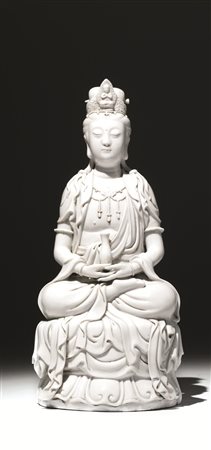 Scultura, Cina sec. XIX &ndash; XX, in porcellana blanc de Chine ,...