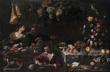 Recco Giuseppe, Interno di cucina