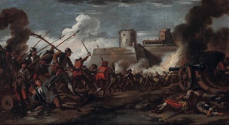 Hofmans Pieter attribuito a, Scontro tra fanti