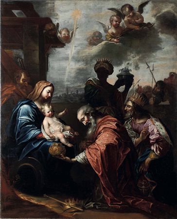 Scuola veneta del XVII secolo Adorazione dei Magi