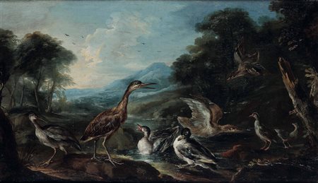 Crivelli Giovanni attribuito a, Paesaggi con volatili