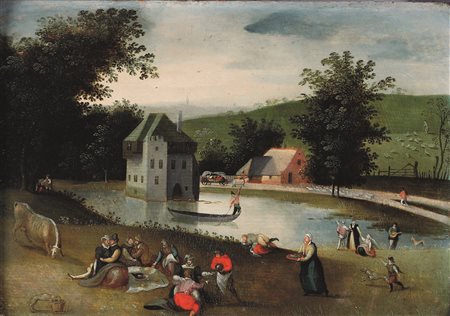 Grimmer Abel, Scena campestre con laghetto