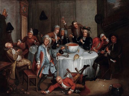 Hogarth William scuola di, L’allegra compagnia