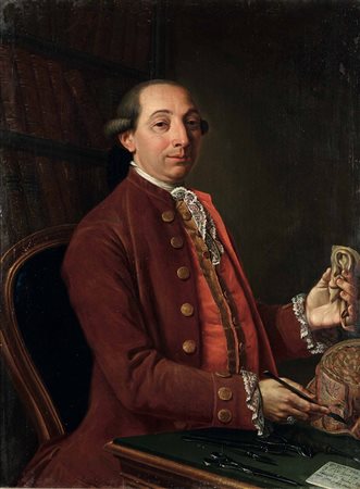 Scuola del XVIII secolo Ritratto di medico
