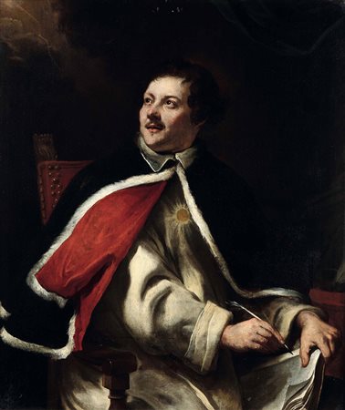 Scuola romana del XVII secolo La conversione di un gentiluomo