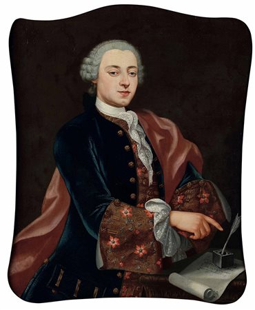 Duprà Domenico, Ritratto di gentiluomo con lettera