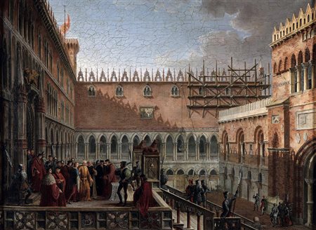 Borsato Giuseppe attribuito a, La condanna del doge Marin Faliero