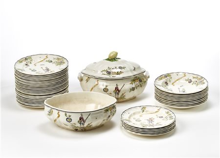 Gio Ponti Parte di servizio da tavola della serie "Ermione". Manifattura Richard