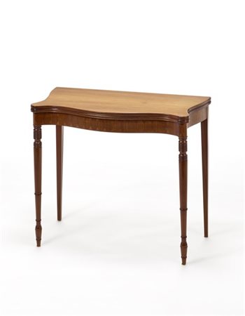 Paolo Buffa Tavolo da gioco da appoggio a muro con piano ribaltabile dai bordi s