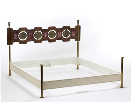 Osvaldo Borsani (1911-1985) e Arnaldo Pomodoro (1926) Letto matrimoniale. Produz