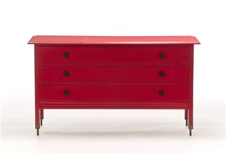 Carlo De Carli Cassettiera a tre cassetti modello "DC 154". Produzione Sormani,