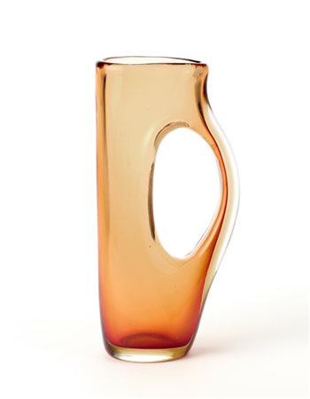 Fulvio Bianconi Vaso della serie "Forati" o "Buchi". Esecuzione Venini, Murano,