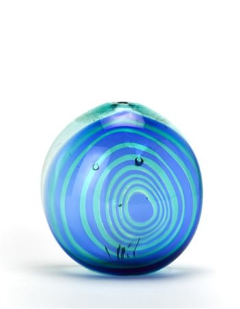 Fulvio Bianconi "Vaso schiacciato con tettine"
Grande vaso globulare in vetro so