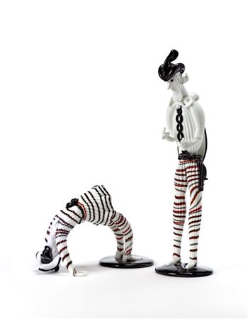 Fulvio Bianconi Lotto composto da due figurine raffiguranti rispettivamente Arle