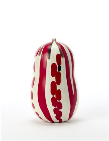 Yoichi Ohira Vaso a forma di zucca con colletto cilindrico. Esecuzione Livio Ser