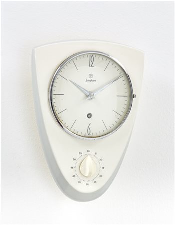 Max Bill Orologio da cucina con timer modello "Küchenuhr". Produzione Junghans,