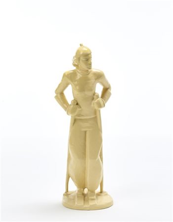 Angelo Biancini "Sciatrice"
Scultura in terraglia forte smaltata créme. Manifatt