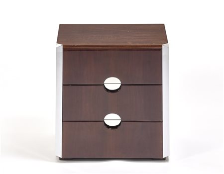 Luigi Caccia Dominioni Mobiletto cassettiera a tre cassetti. Produzione Azucena,