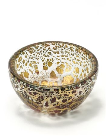 Ercole Barovier Ciotola della serie "Porpora oro". Esecuzione Barovier & Toso, M