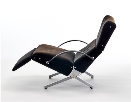 Osvaldo Borsani Poltrona modello "P40". Produzione Tecno, Varedo, 1956. Struttur