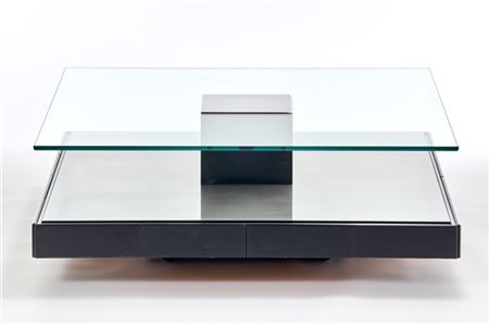 Marco Fantoni Tavolo basso modello "T147". Produzione Tecno, Varedo, 1971. Lamin