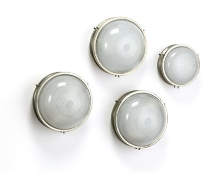 Sergio Mazza Lotto di quattro plafoniere modello "Sigma". Produzione Artemide, M