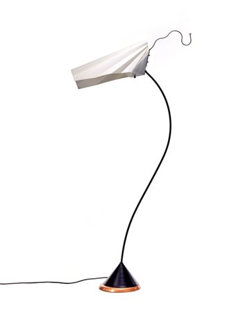 Riccardo Dalisi Lampada da terra modello "Sister". Produzione O-Luce, Milano, 19