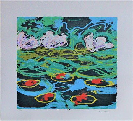 MARIO SCHIFANO, "Gigli d'acqua", 1993