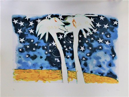 MARIO SCHIFANO, "Oasi Stellata", 1996