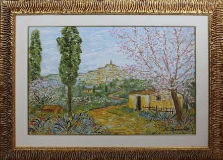 MICHELE CASCELLA, "Paese abruzzese", 1983