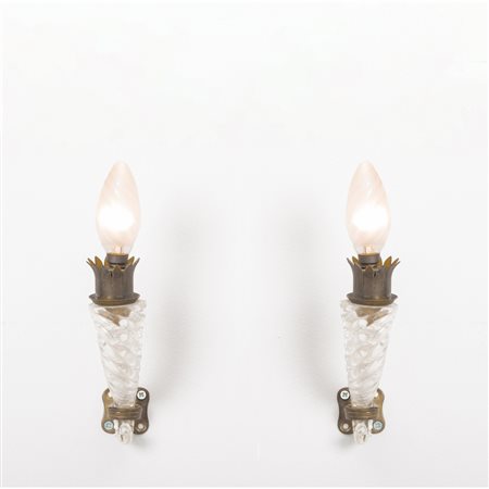 GIO PONTI (Attr.le), Coppia di lampade da parete