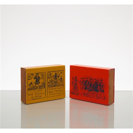 PIETRO FORNASETTI, Due scatole portasigarette
