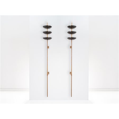 STILNOVO, Rara coppia di lampade da parete