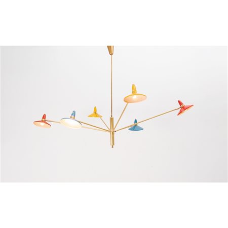 STILNOVO (Attr.le), Grande lampada a sei luci