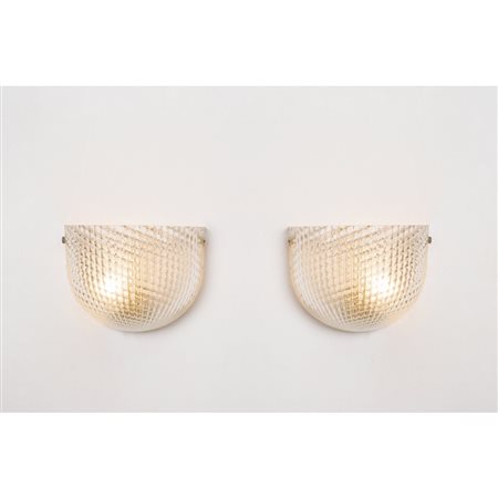 ARCHIMEDE SEGUSO (Attr.le), Coppia di lampade da parete