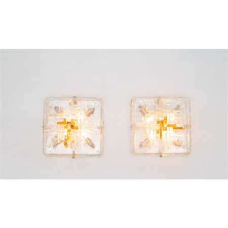 ALBANO POLI, Coppia di lampade da parete