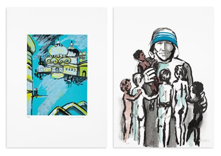 AUTORI VARI (BRINDISI, KODRA) Lotto unico composto da 2 opere: