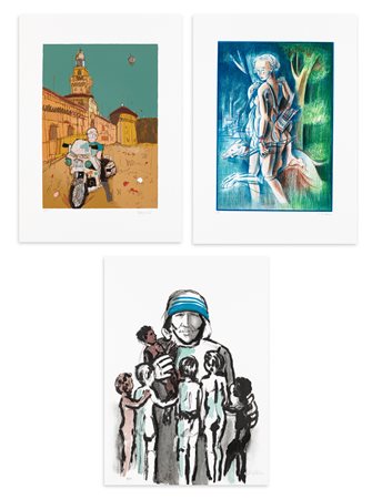 AUTORI VARI (GIOVAGNOLI, BRINDISI, MELLONE) Lotto unico composto da 3 opere