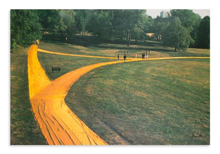 CHRISTO (1935-2020) - Wrapped walk ways, Loose Park, Kansas City, Missouri