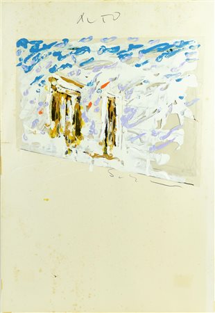 Mario Schifano (1934 - 1998) ALTO smalto e acrilico su acetato applicato su...