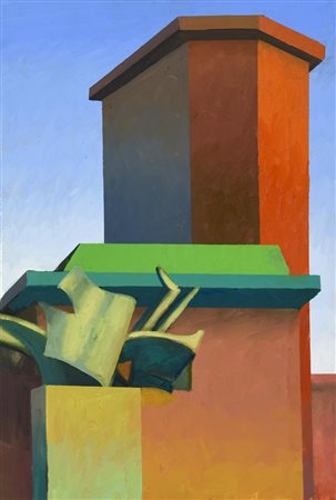 Salvo (1947 - 2015) MILANO olio su tela, cm 45x30 sul retro: firma e titolo...