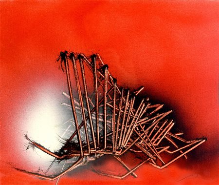 Emilio Scanavino (1922 - 1986) LUMINESCENZA olio su tela, cm 46x55 firma sul...