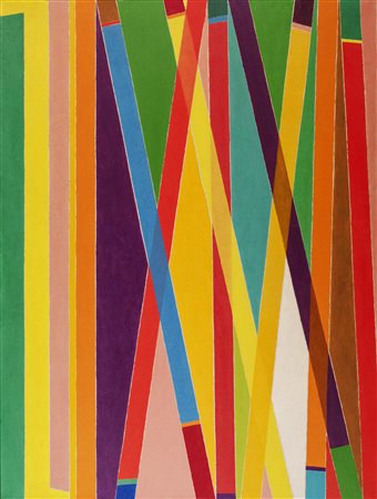 Piero Dorazio (1927 - 2005) MATCH olio su tela, cm 165x125 sul retro: firma,...