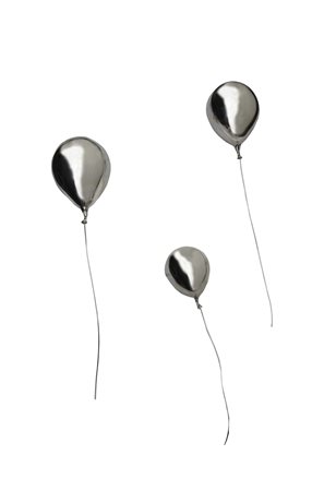 Alberto De Braud (1959) BALLOONS scultura in alluminio cm 120x70x22;...
