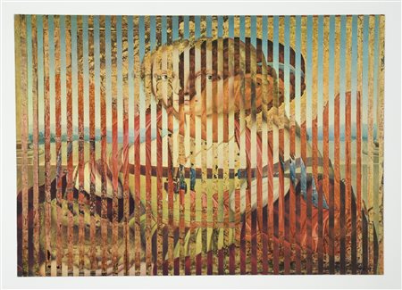 Jiri Kolar (1914 - 2002) SENZA TITOLO collage su carta, cm 28x40 sigla e data...