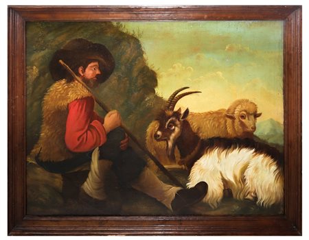 Pastore con pecore, 17° secolo